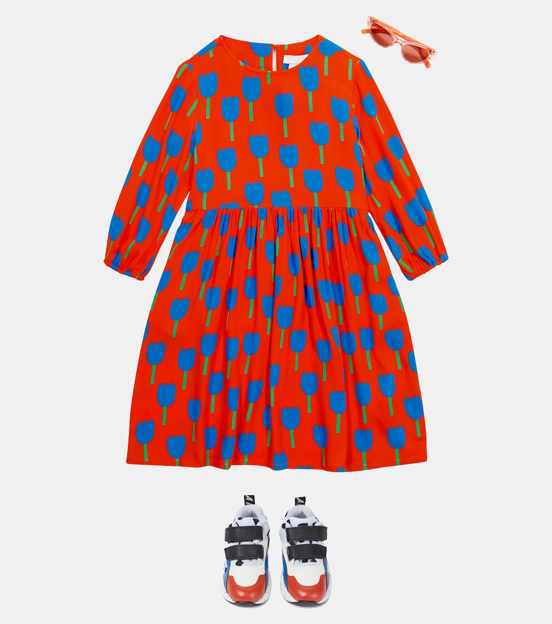 Bedrucktes Kleid aus Crêpe | Stella McCartney Kids