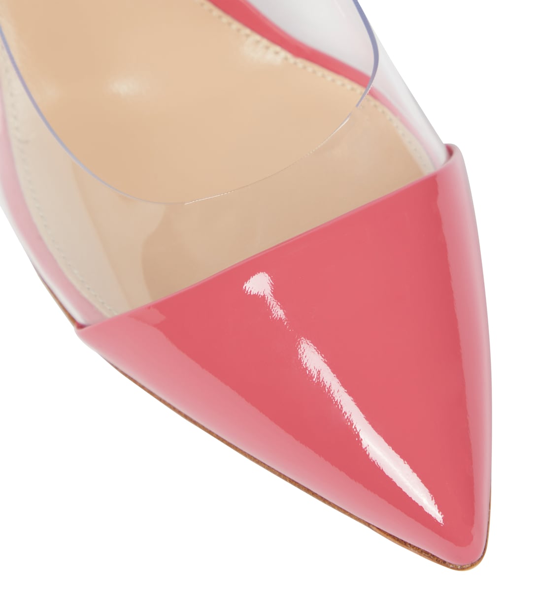 Plexi 85 patent leather-trimmed pumps | Gianvito Rossi