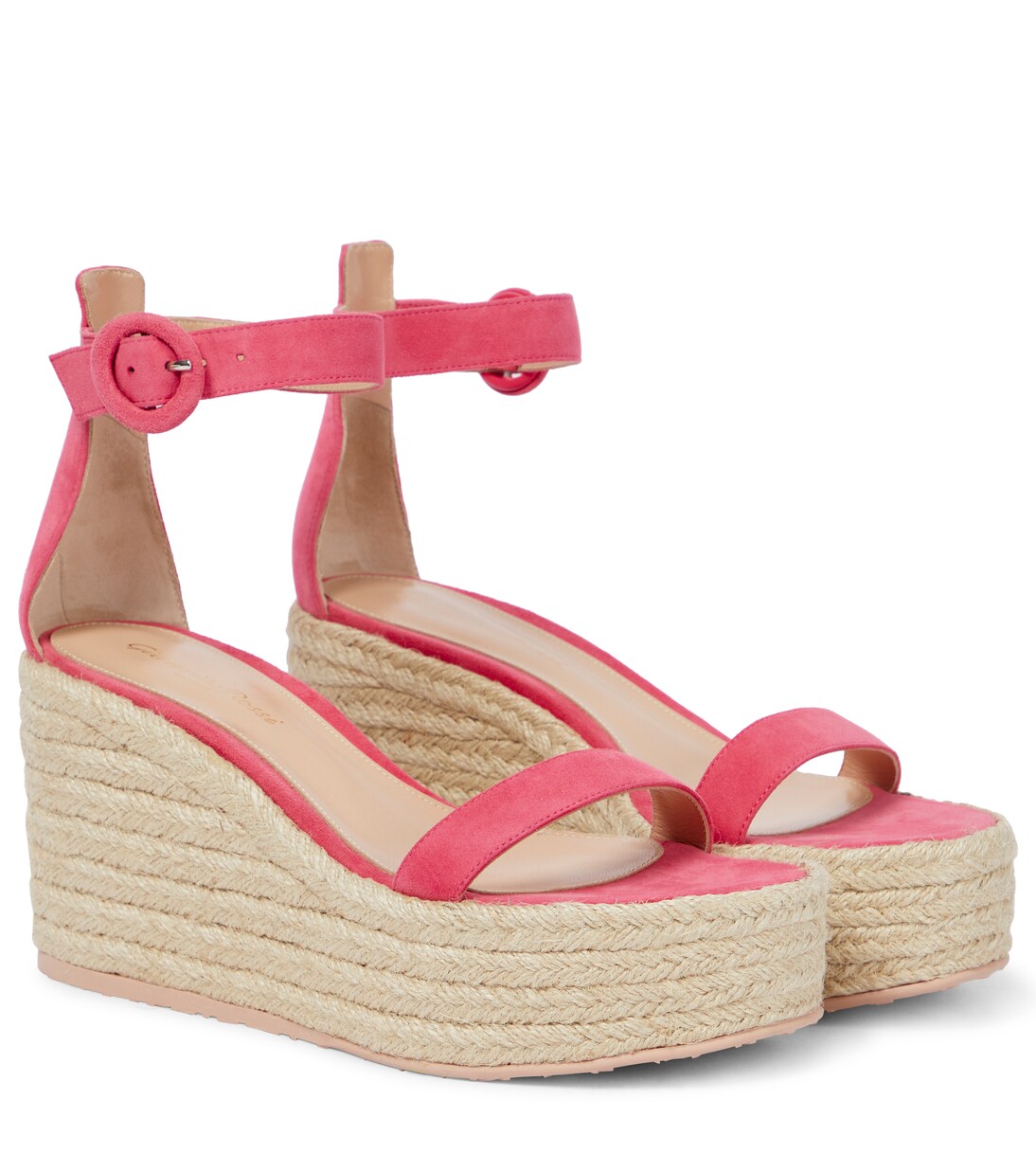 Sandali espadrillas in suede con zeppa | Gianvito Rossi
