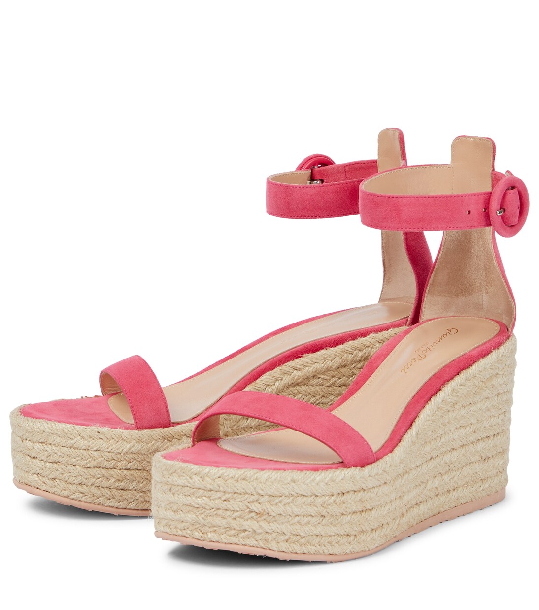 Sandali espadrillas in suede con zeppa | Gianvito Rossi