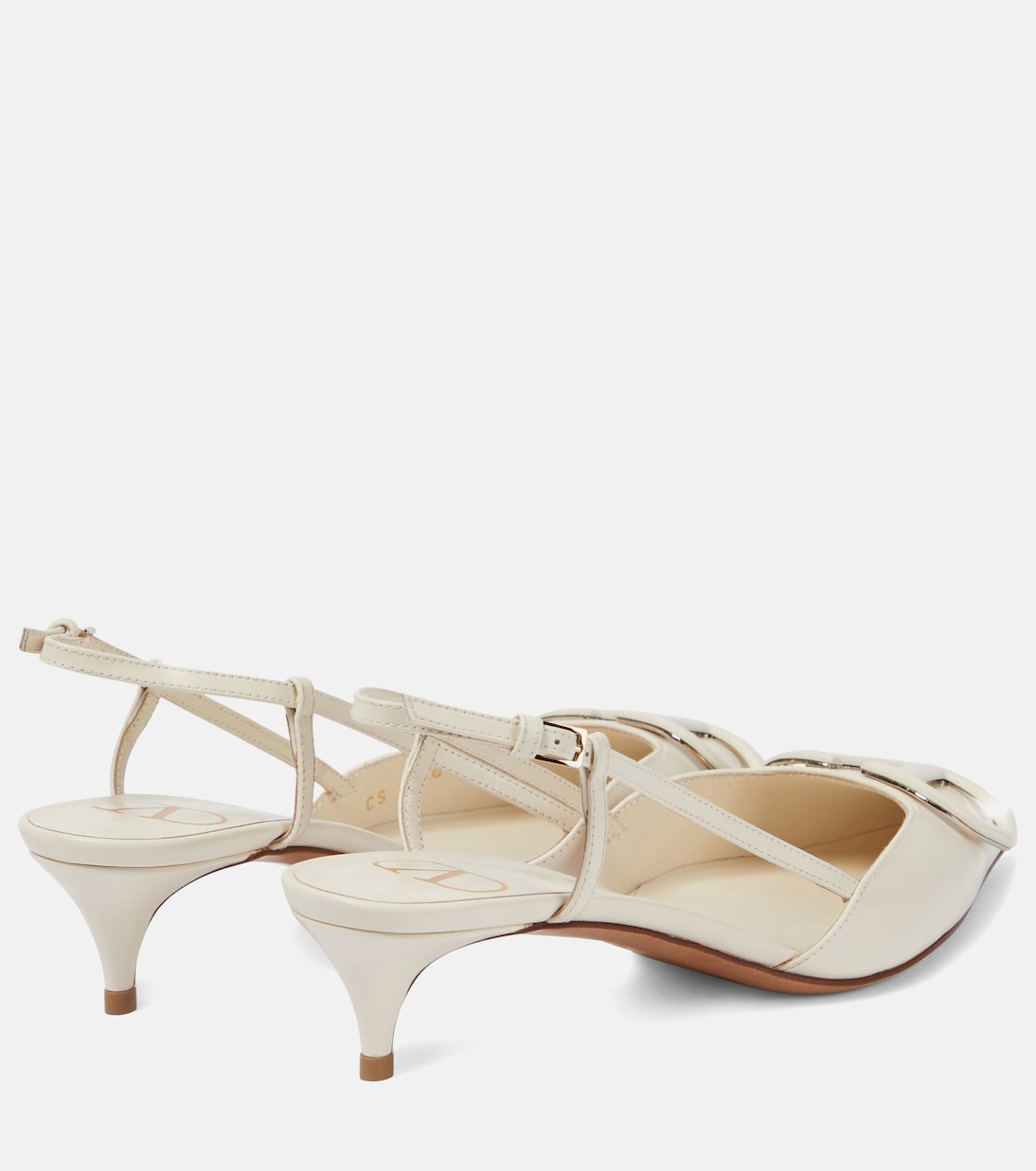 VLogo leather slingback pumps | Valentino Garavani