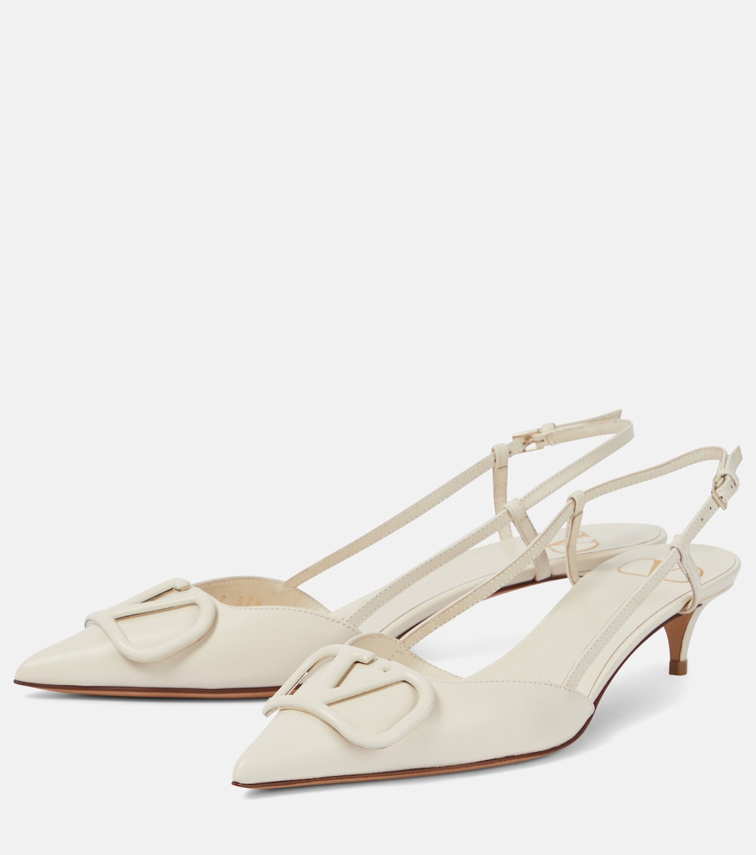 VLogo leather slingback pumps | Valentino Garavani
