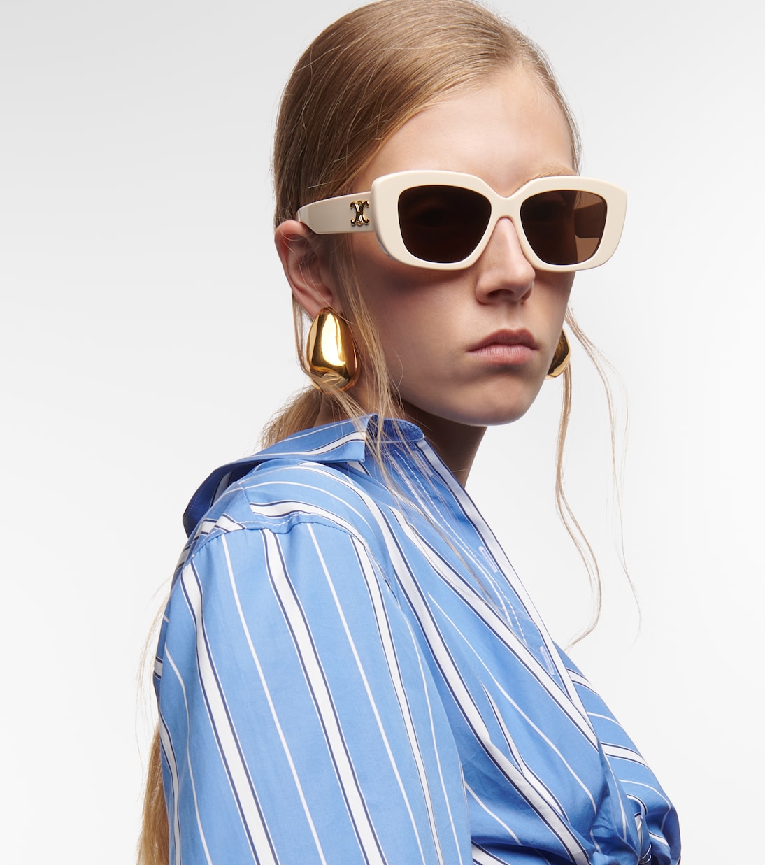 Occhiali da sole CELINE stile quadrato per giovani trendy