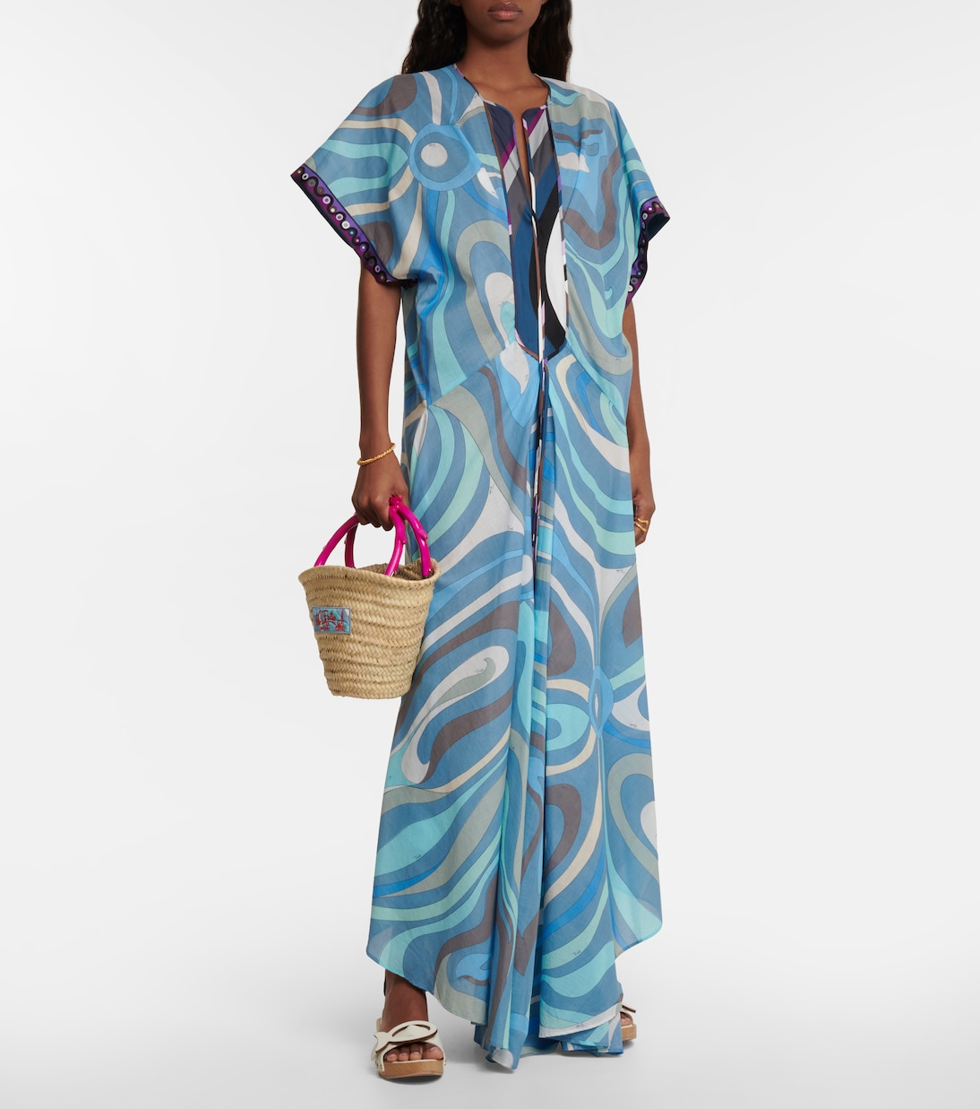 Caftán de algodón estampado | Pucci