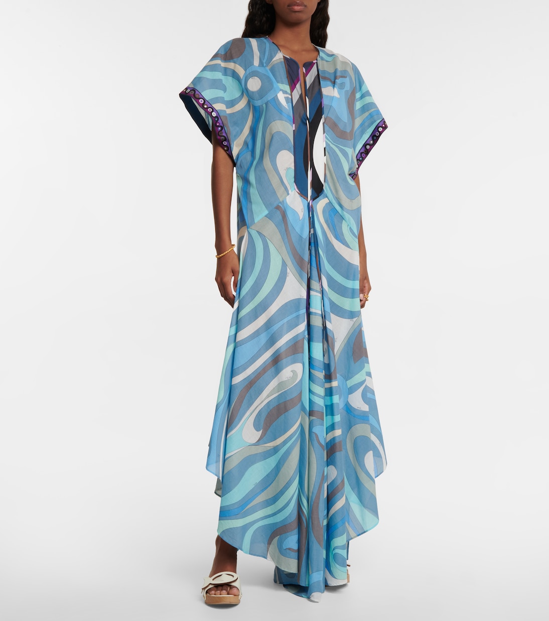 Caftán de algodón estampado | Pucci