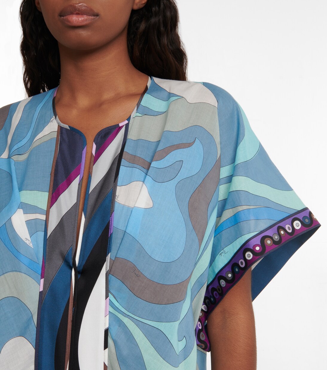 Caftán de algodón estampado | Pucci