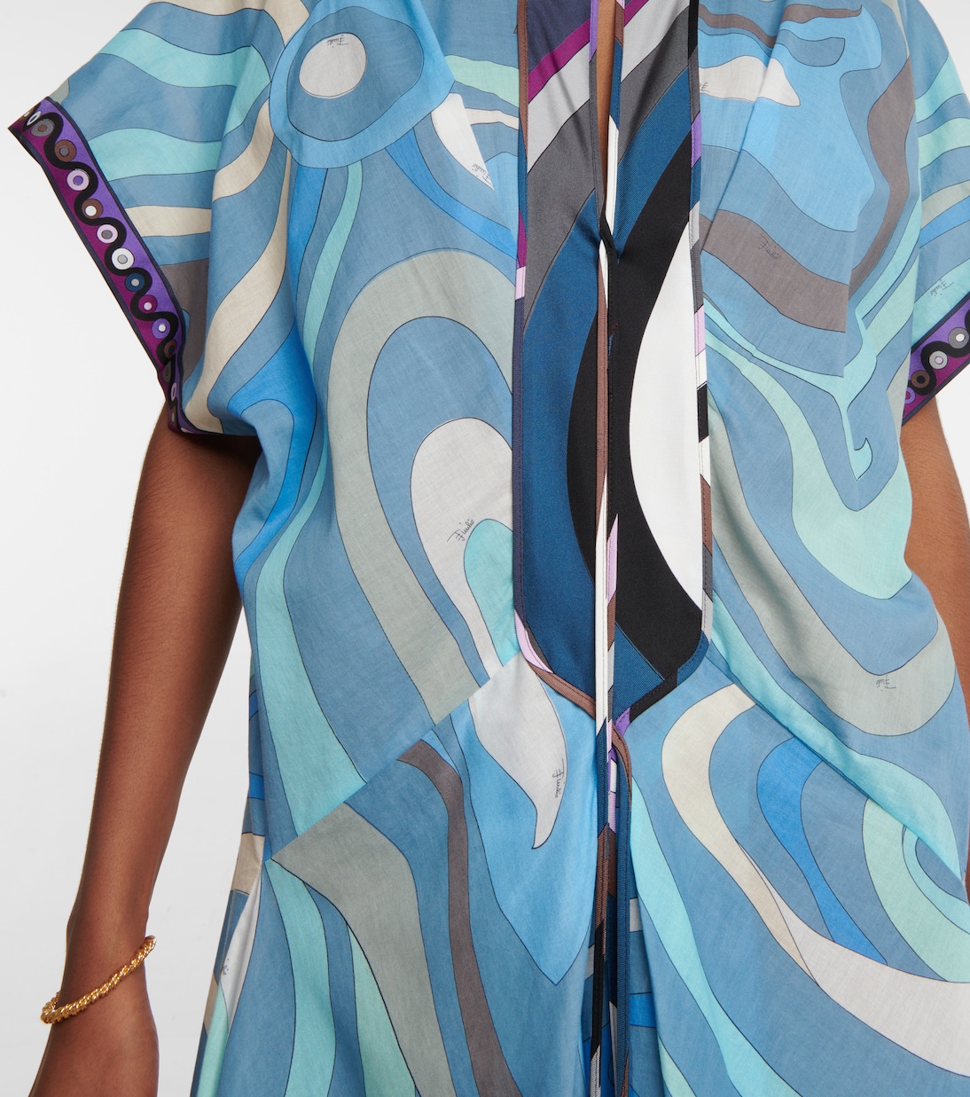 Caftán de algodón estampado | Pucci