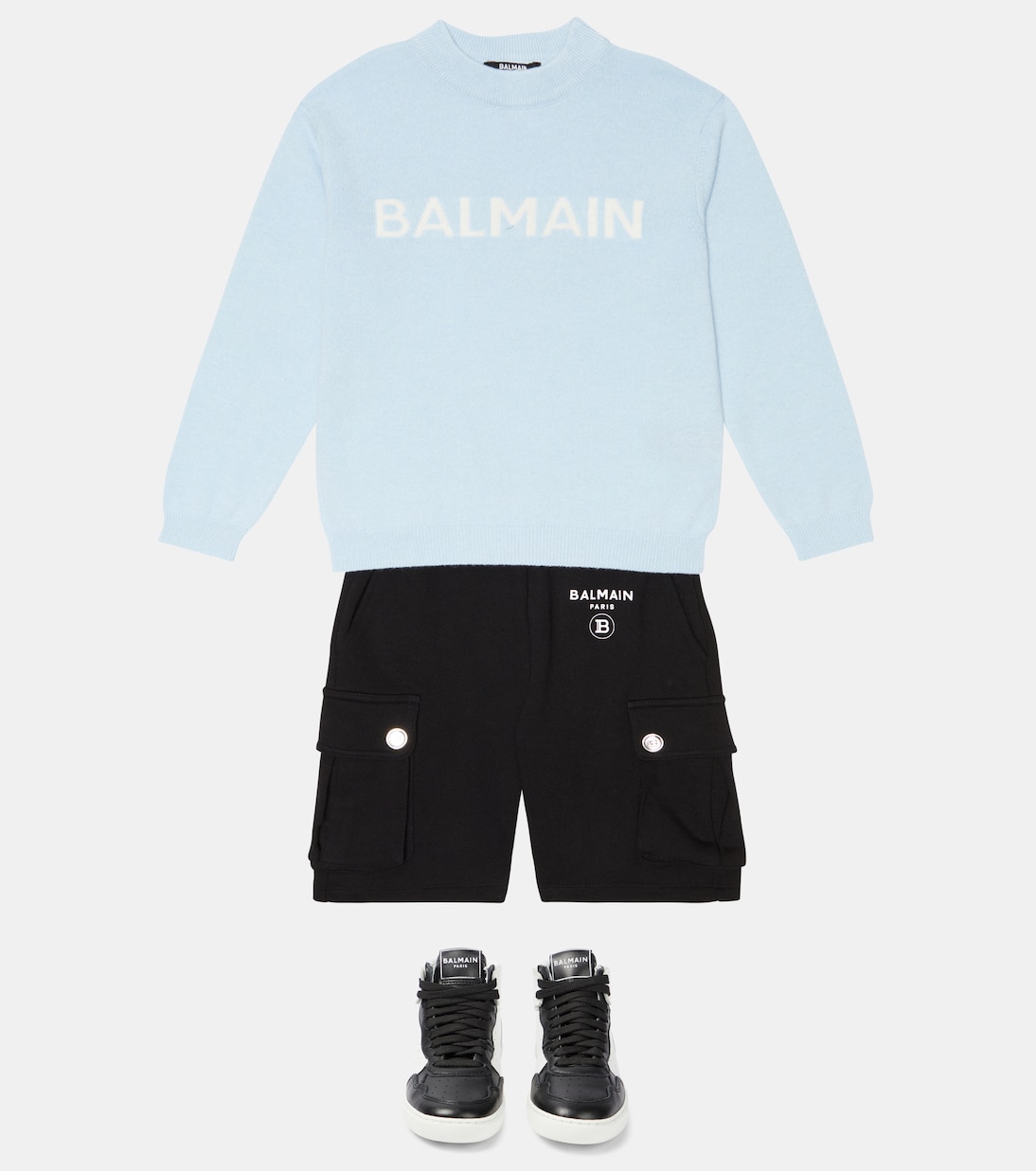 Pullover aus Wolle und Kaschmir | Balmain Kids