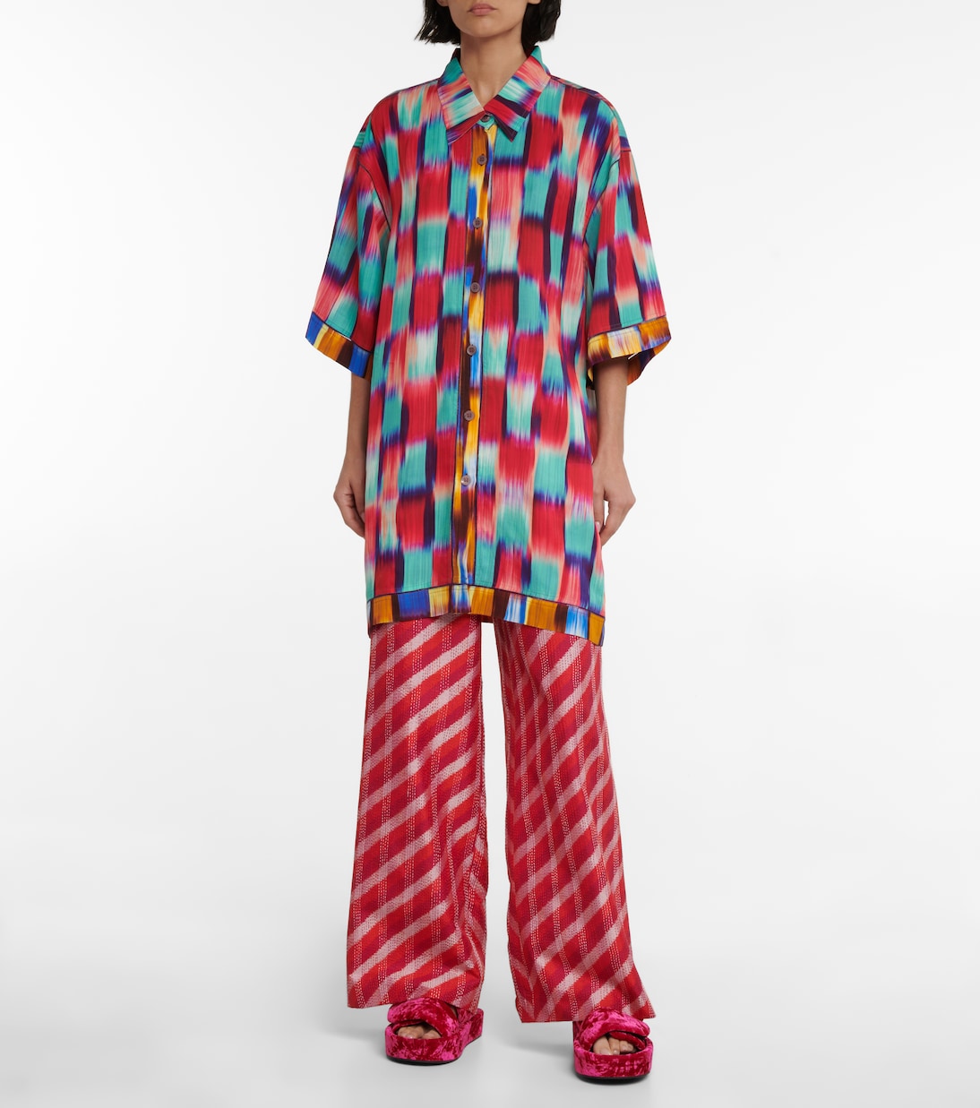 Printed oversized shirt | Dries Van Noten
