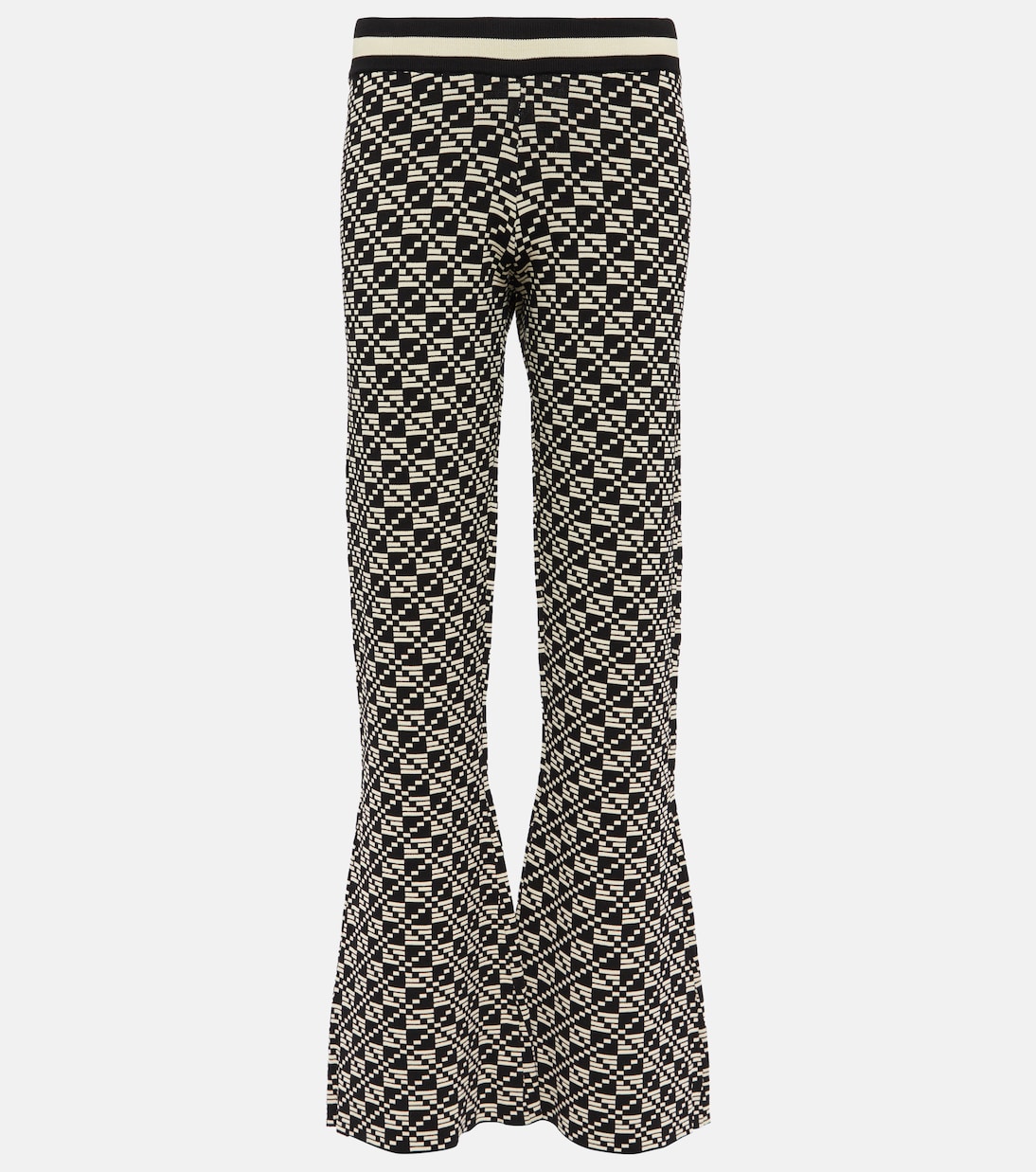 Intarsia low-rise flared pants | Dodo Bar Or