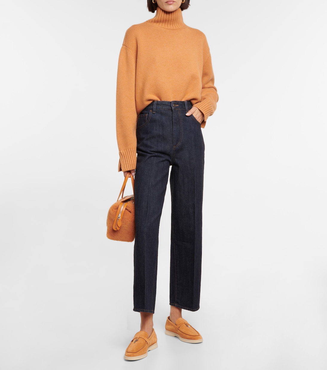 Jean droit à taille haute | Loro Piana