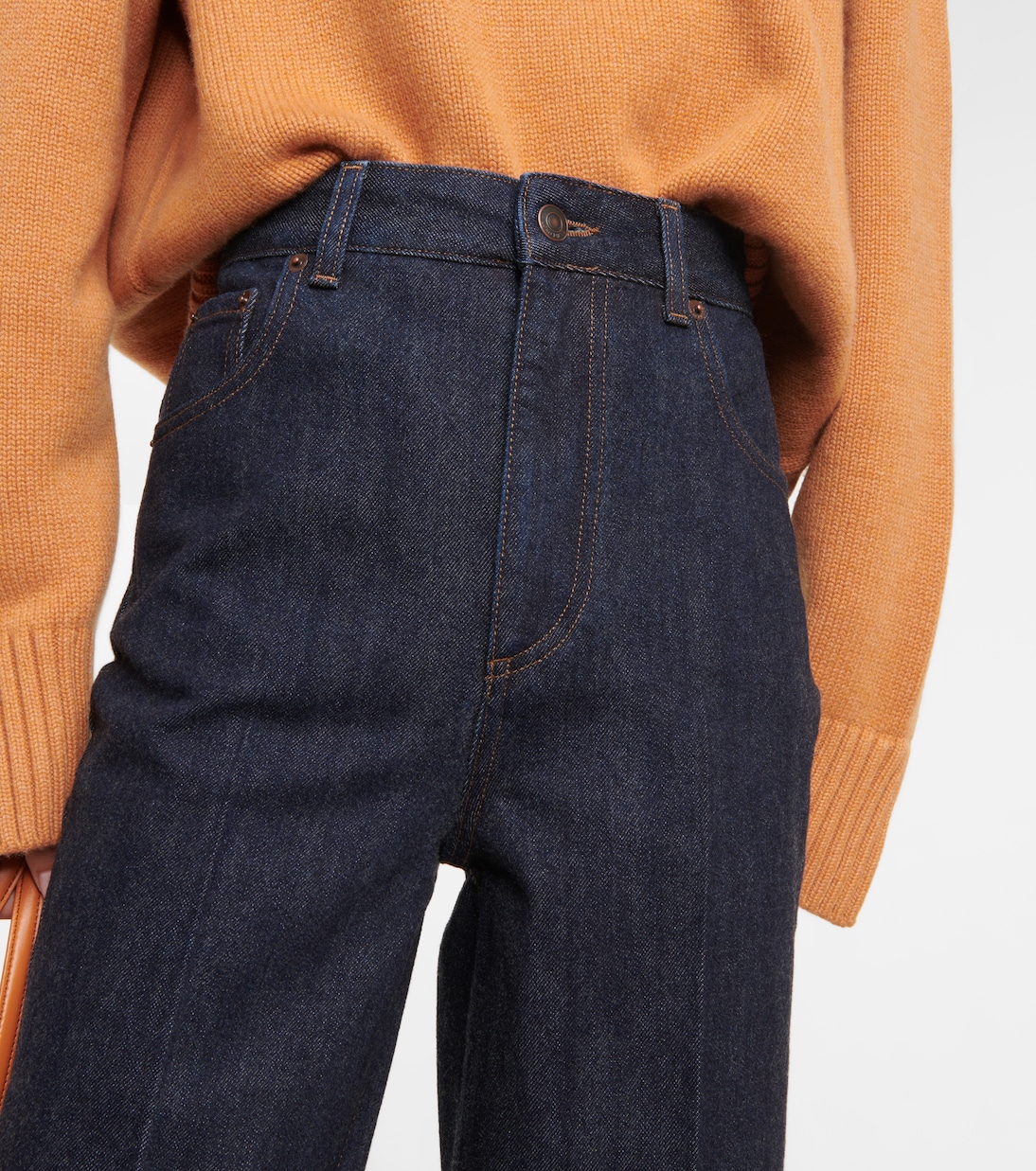 Jean droit à taille haute | Loro Piana