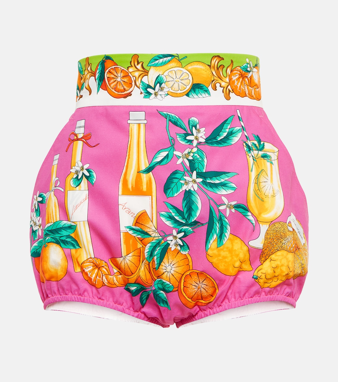 Shorts en popelín de algodón estampado | Dolce&Gabbana