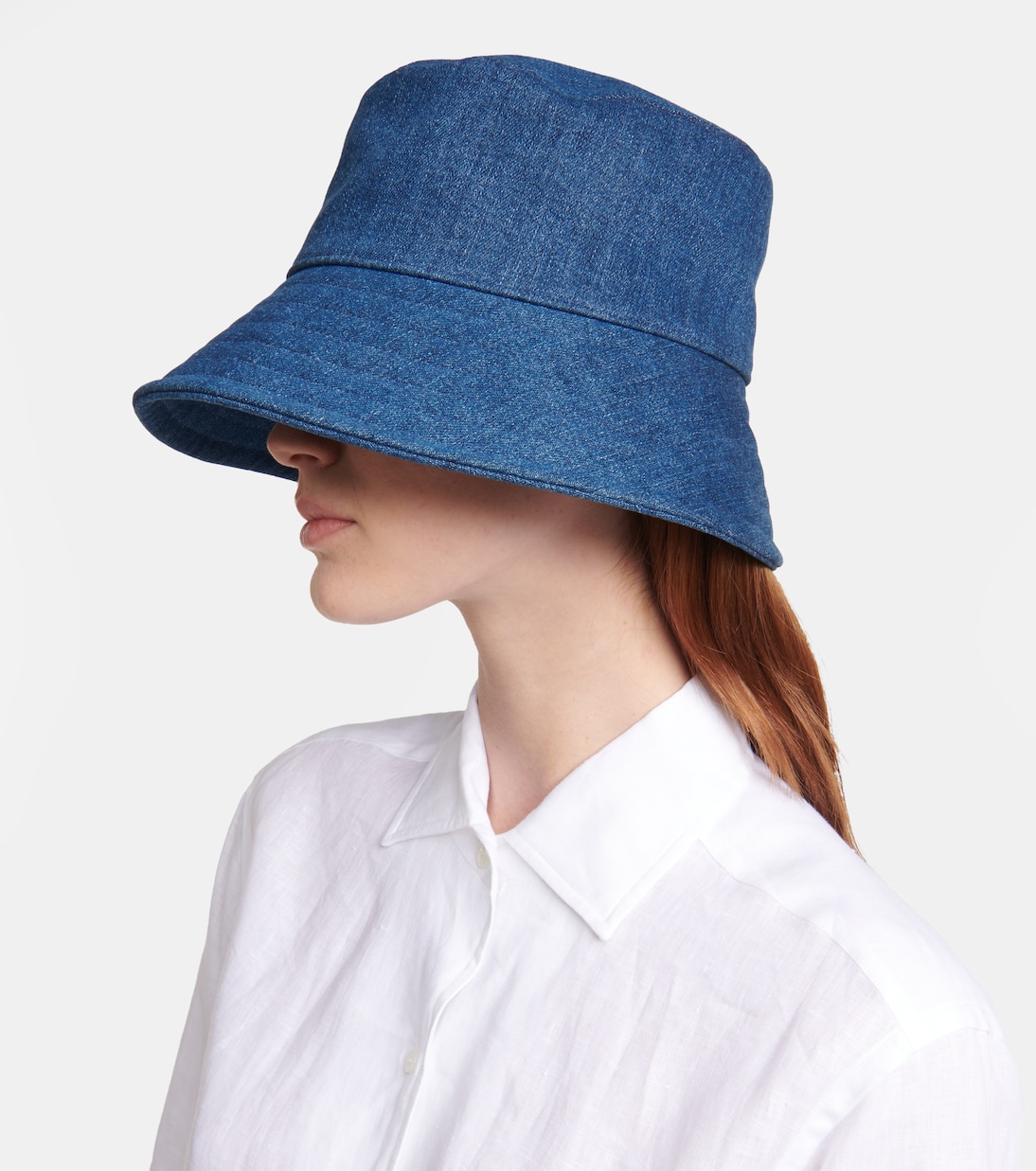 Cappello Zita in Denim Loro Piana per Giovani Stilisti