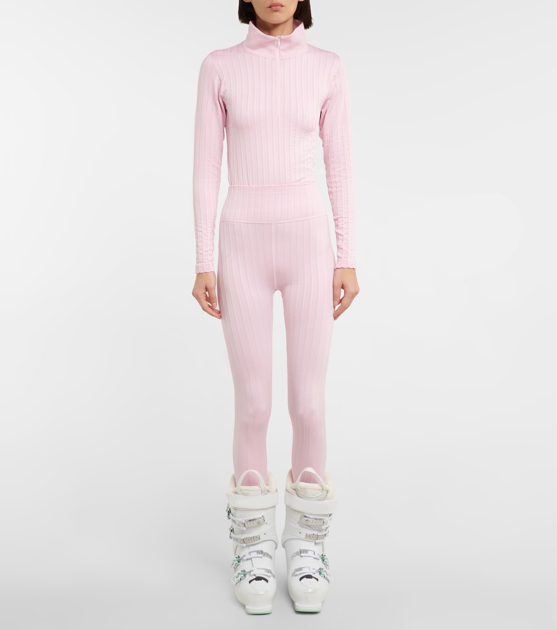 Ski-Leggings Base Layer aus Rippstrick | Cordova