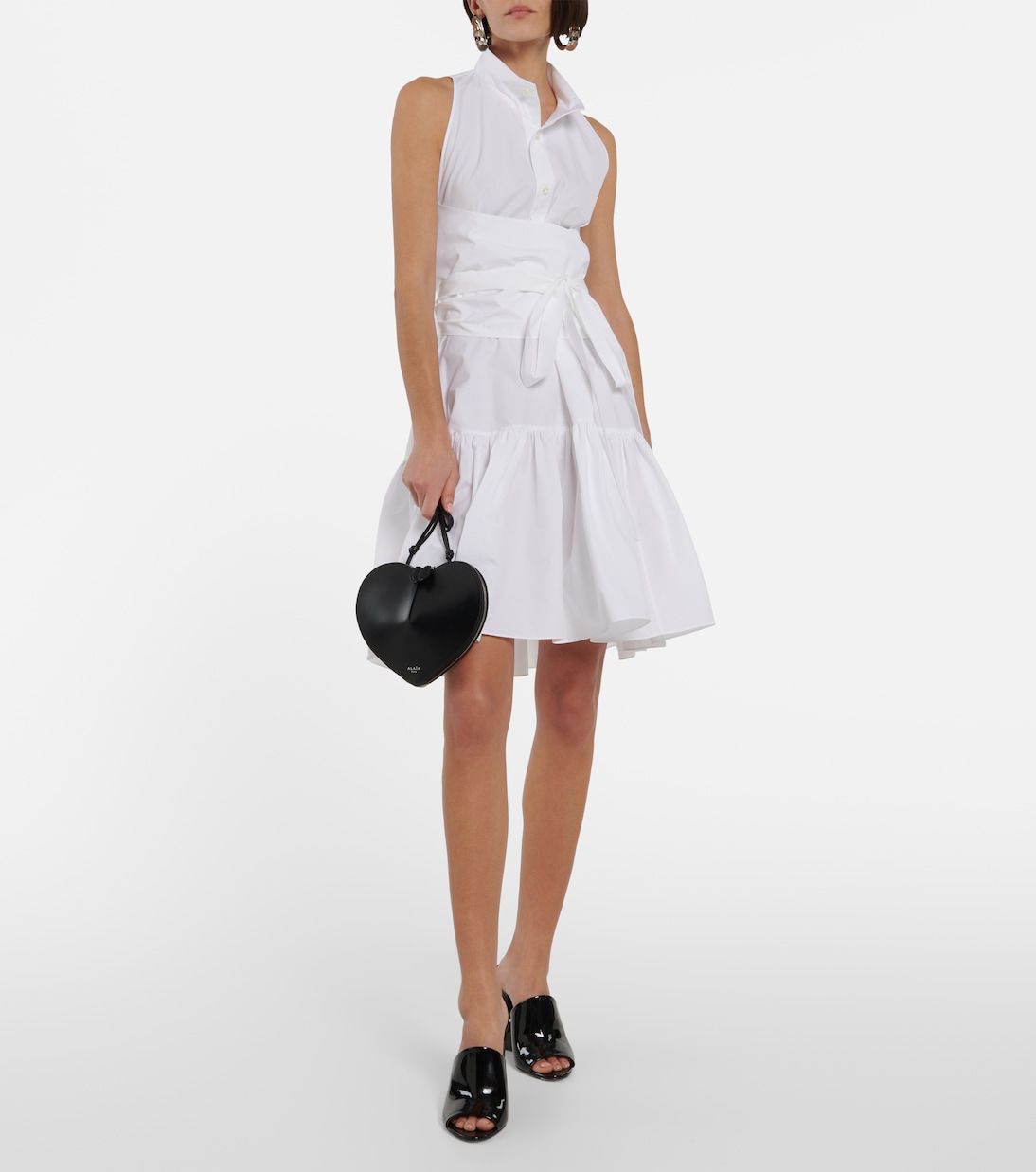 Cotton poplin minidress | Alaïa