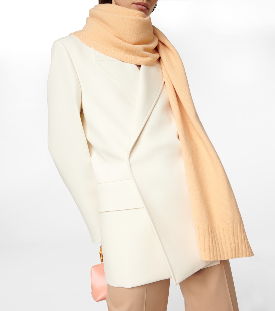 Sciarpa in maglia di lana a coste | Jil Sander