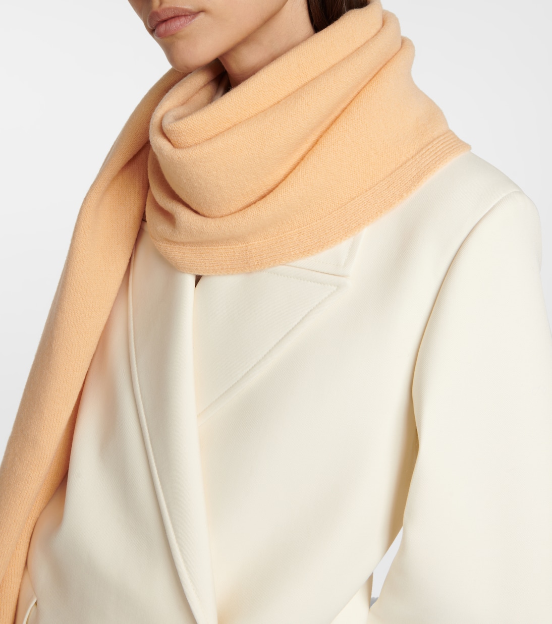 Sciarpa in maglia di lana a coste | Jil Sander