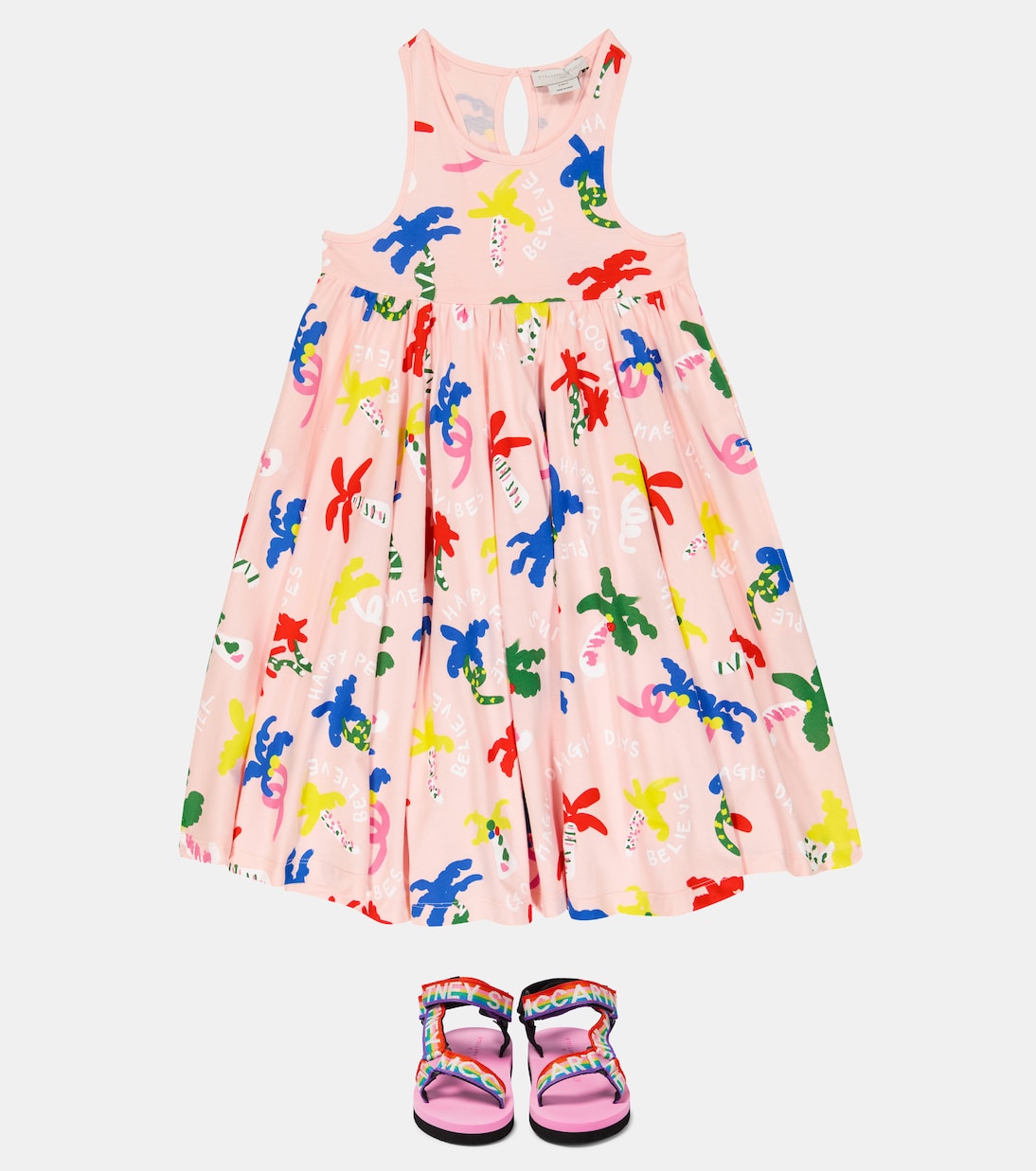Bedrucktes Kleid aus Baumwolle | Stella McCartney Kids