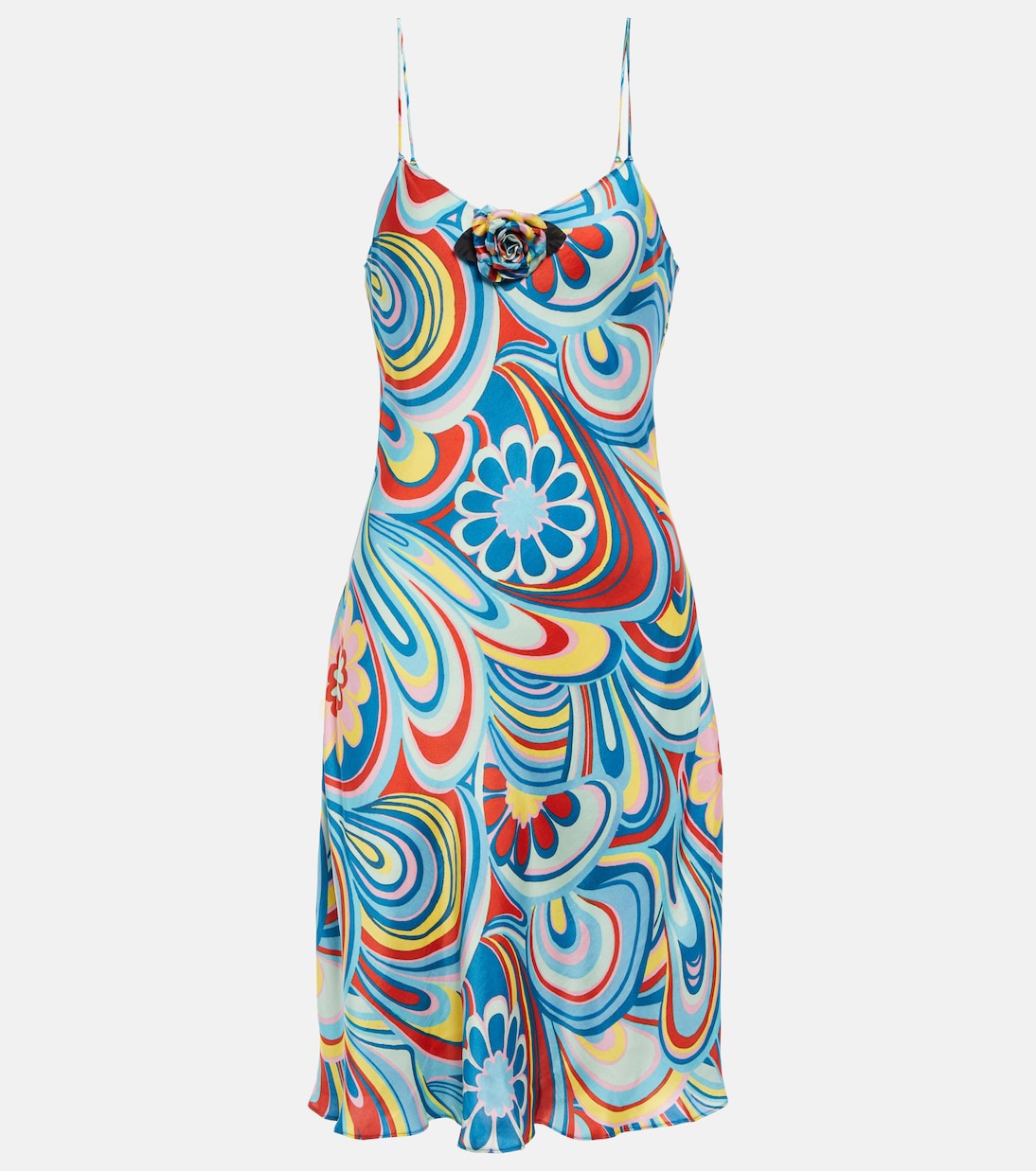 Bedrucktes Slipdress aus Satin | Rodarte