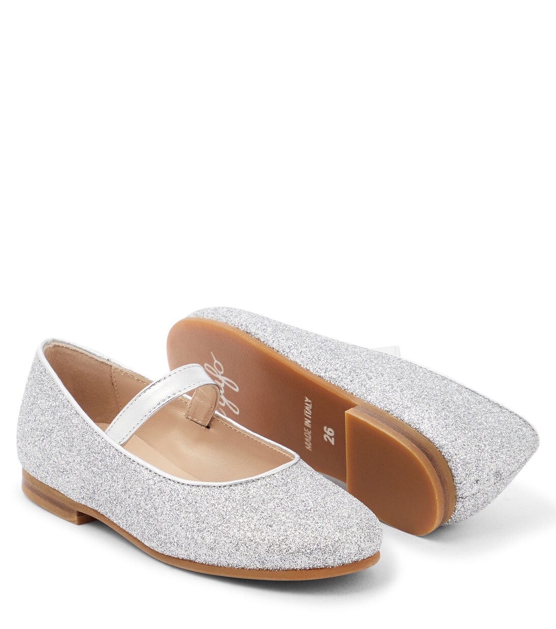 Glittered ballet flats | Il Gufo