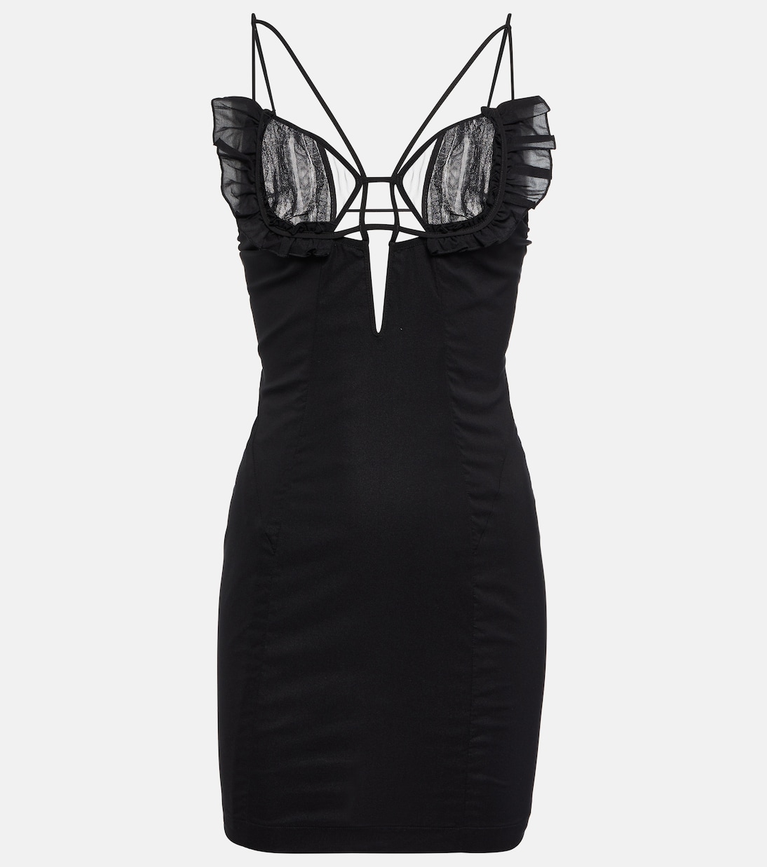 Frill-trimmed minidress | Nensi Dojaka