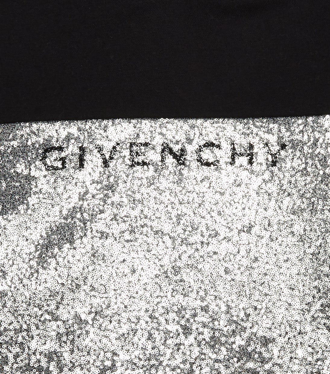 Sudadera de algodón con logo y lentejuelas | Givenchy Kids
