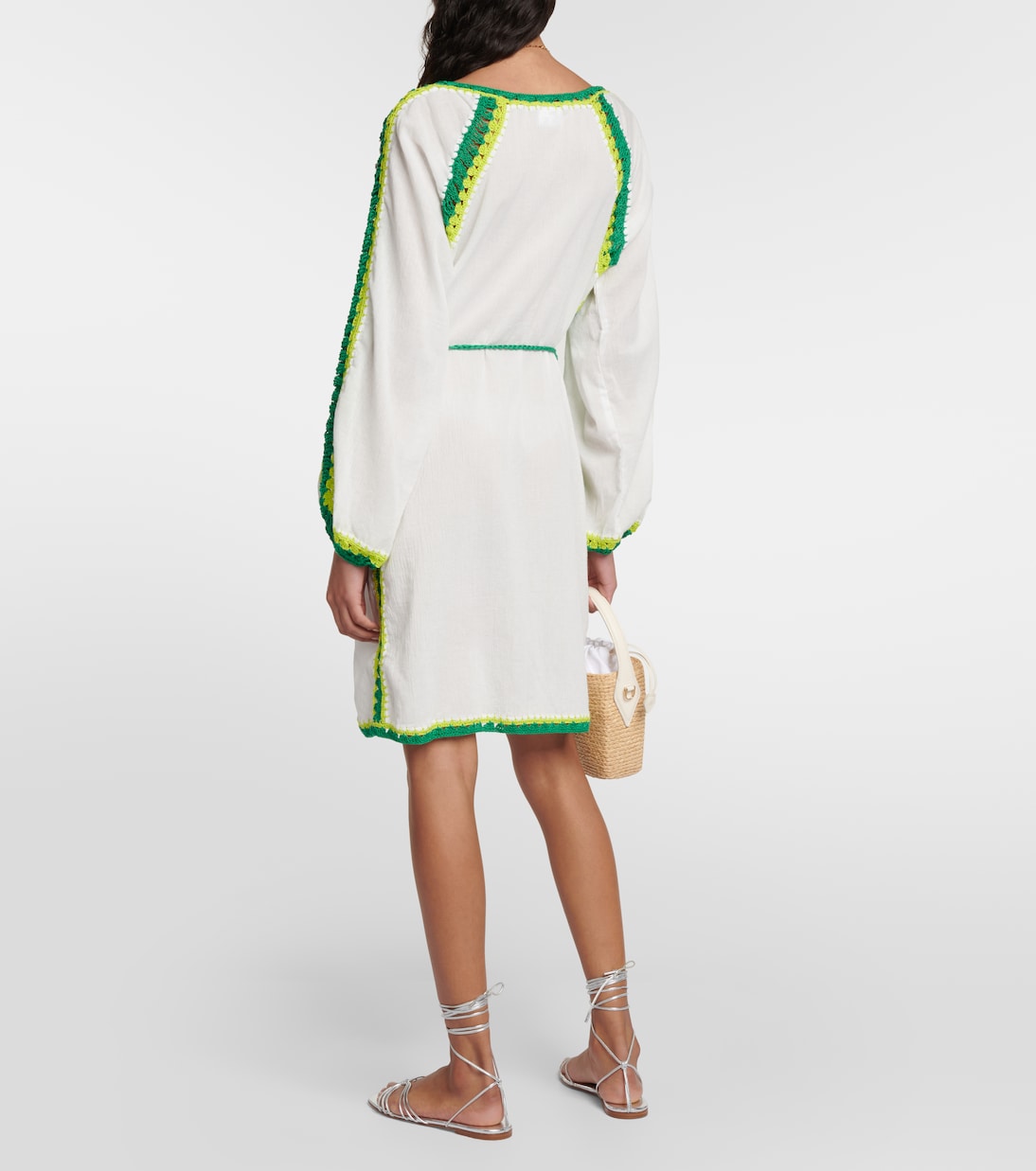 Vestido corto Penelope de algodón | Anna Kosturova