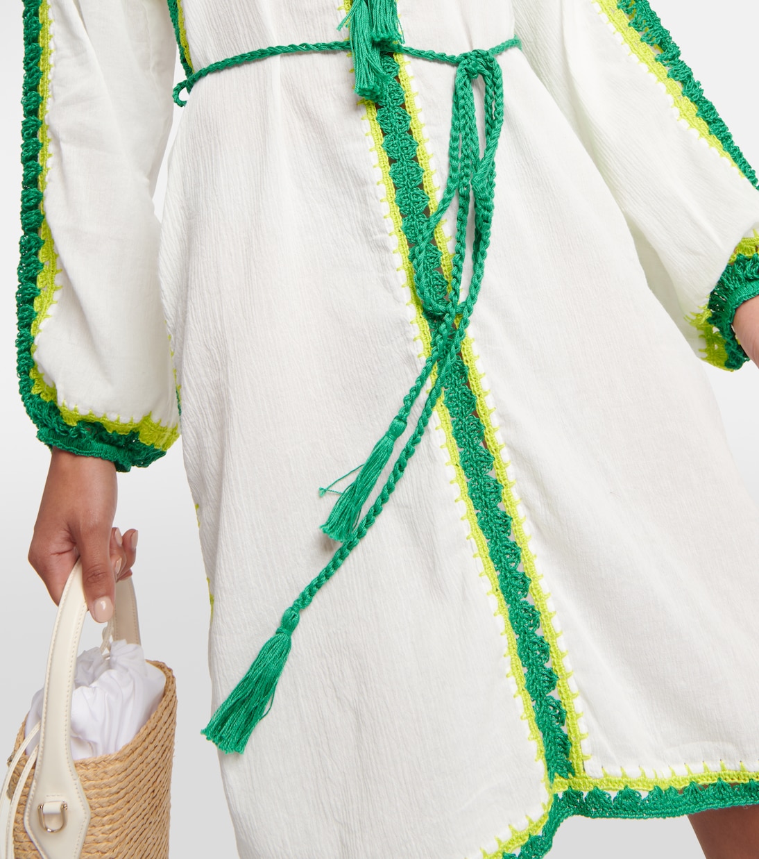 Vestido corto Penelope de algodón | Anna Kosturova