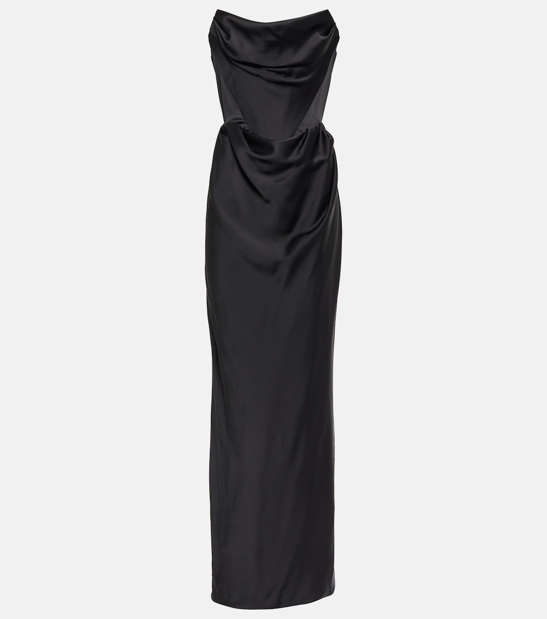 Vestido de Seda de Vivienne Westwood con Detalle de Hombros Descubiertos