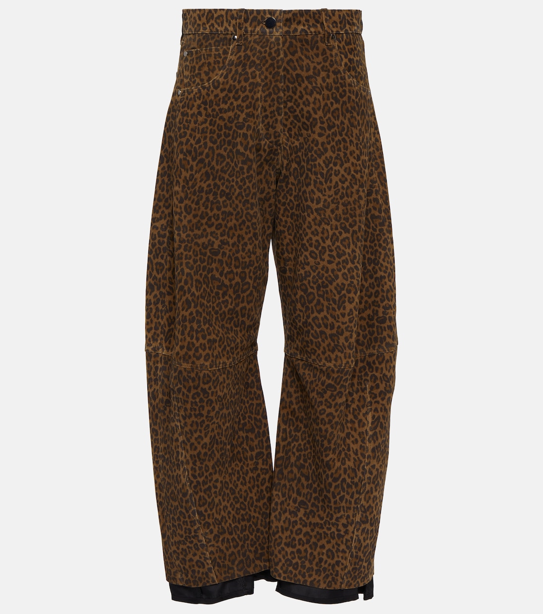 Pantalon Ethan à taille haute en cuir | Dodo Bar Or