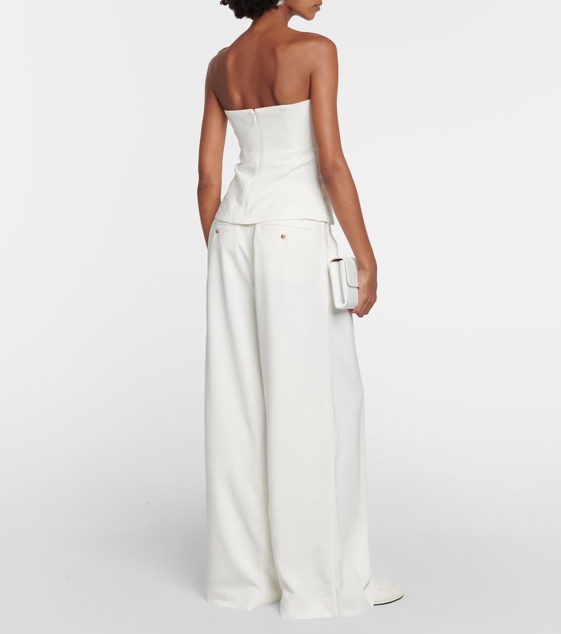 Strapless crêpe top | CO