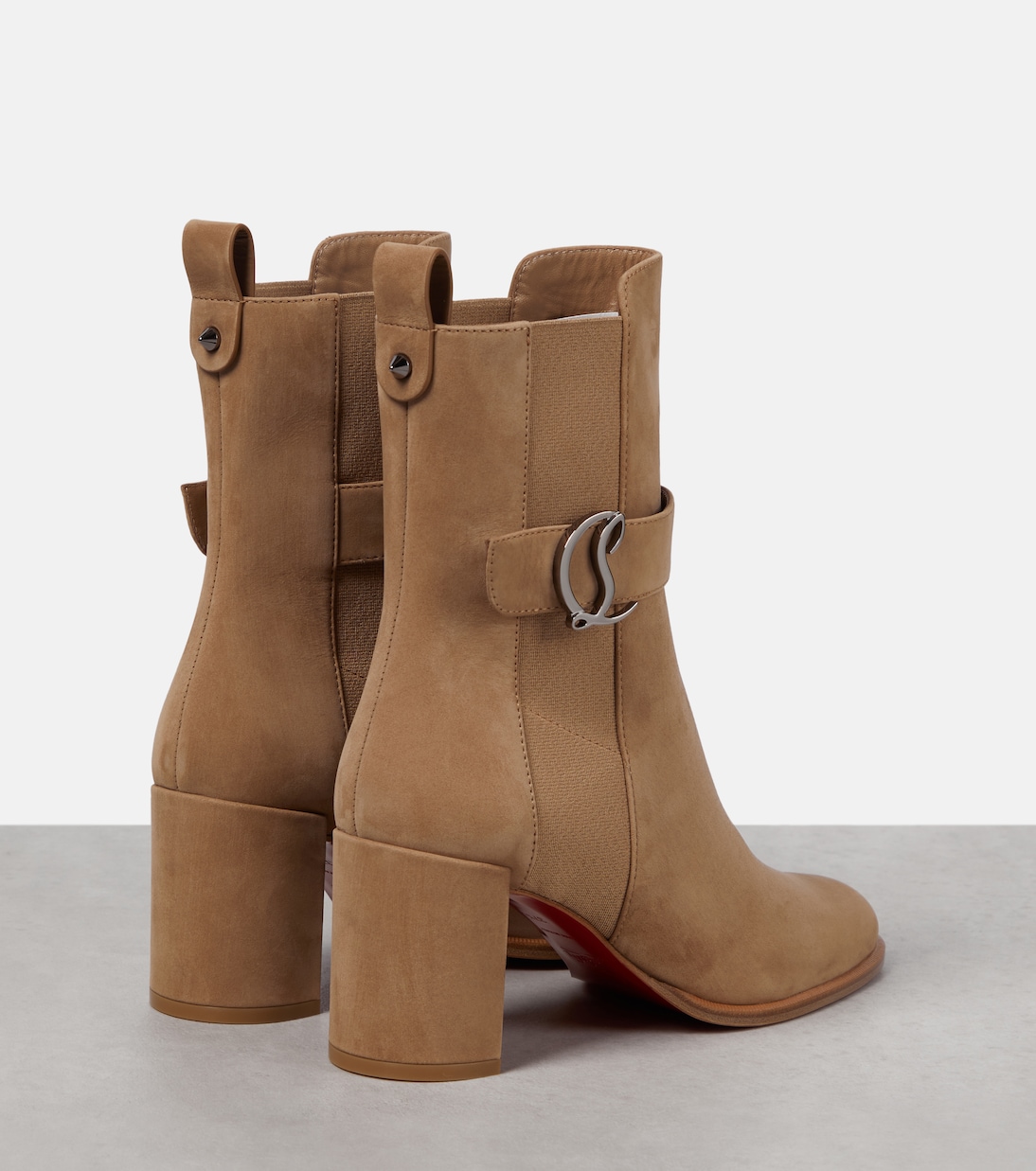 Bottines CL Chelsea Booty en daim | Christian Louboutin