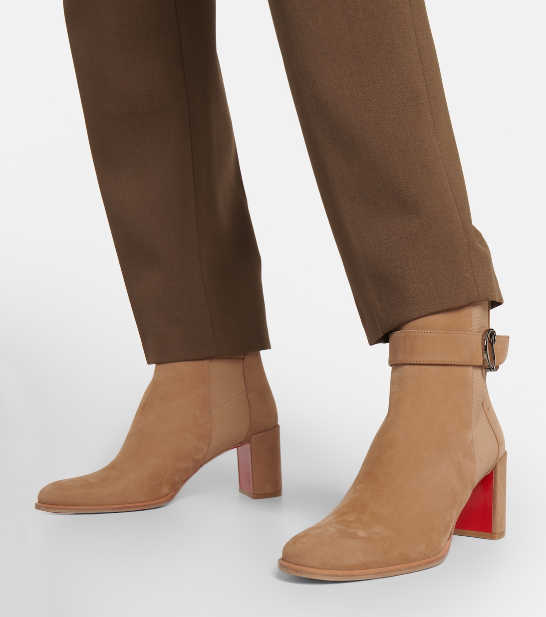 Bottines CL Chelsea Booty en daim | Christian Louboutin