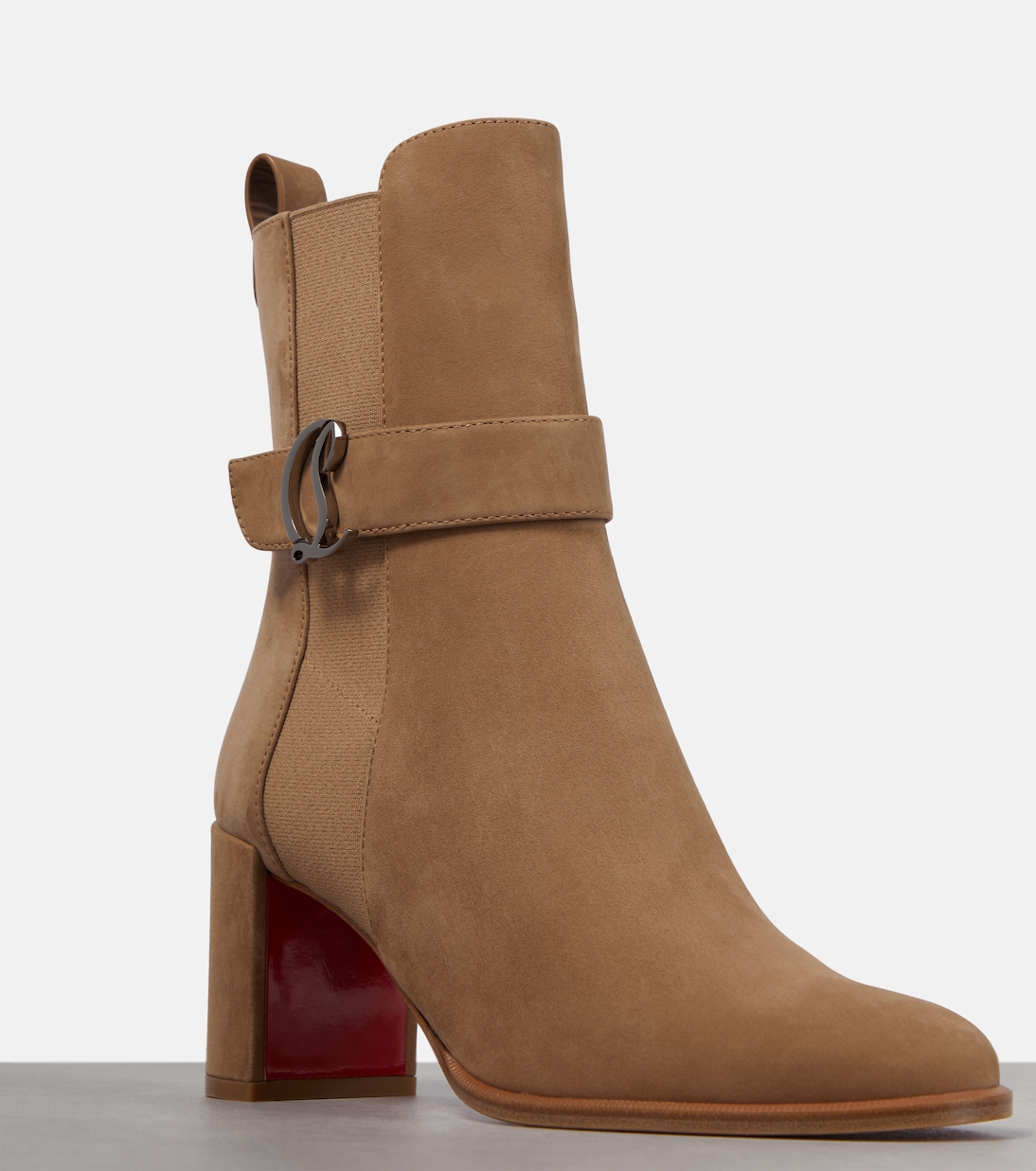 Bottines CL Chelsea Booty en daim | Christian Louboutin