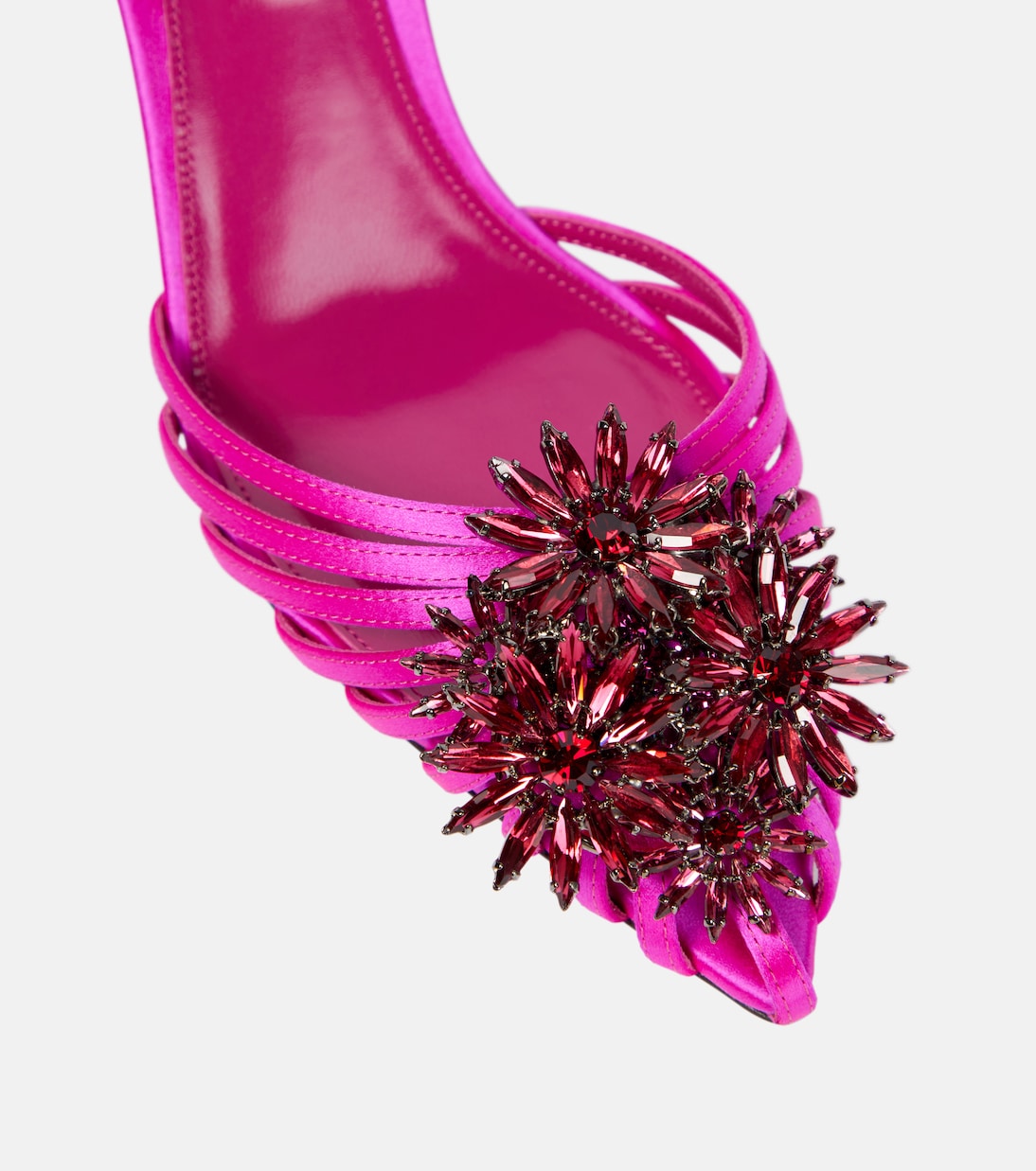 Salones Crystal Margarita de satén | Aquazzura