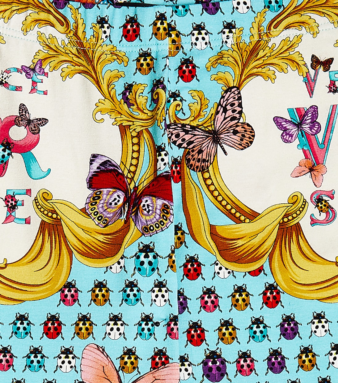 Bedruckte Leggings aus einem Baumwollgemisch | Versace Kids