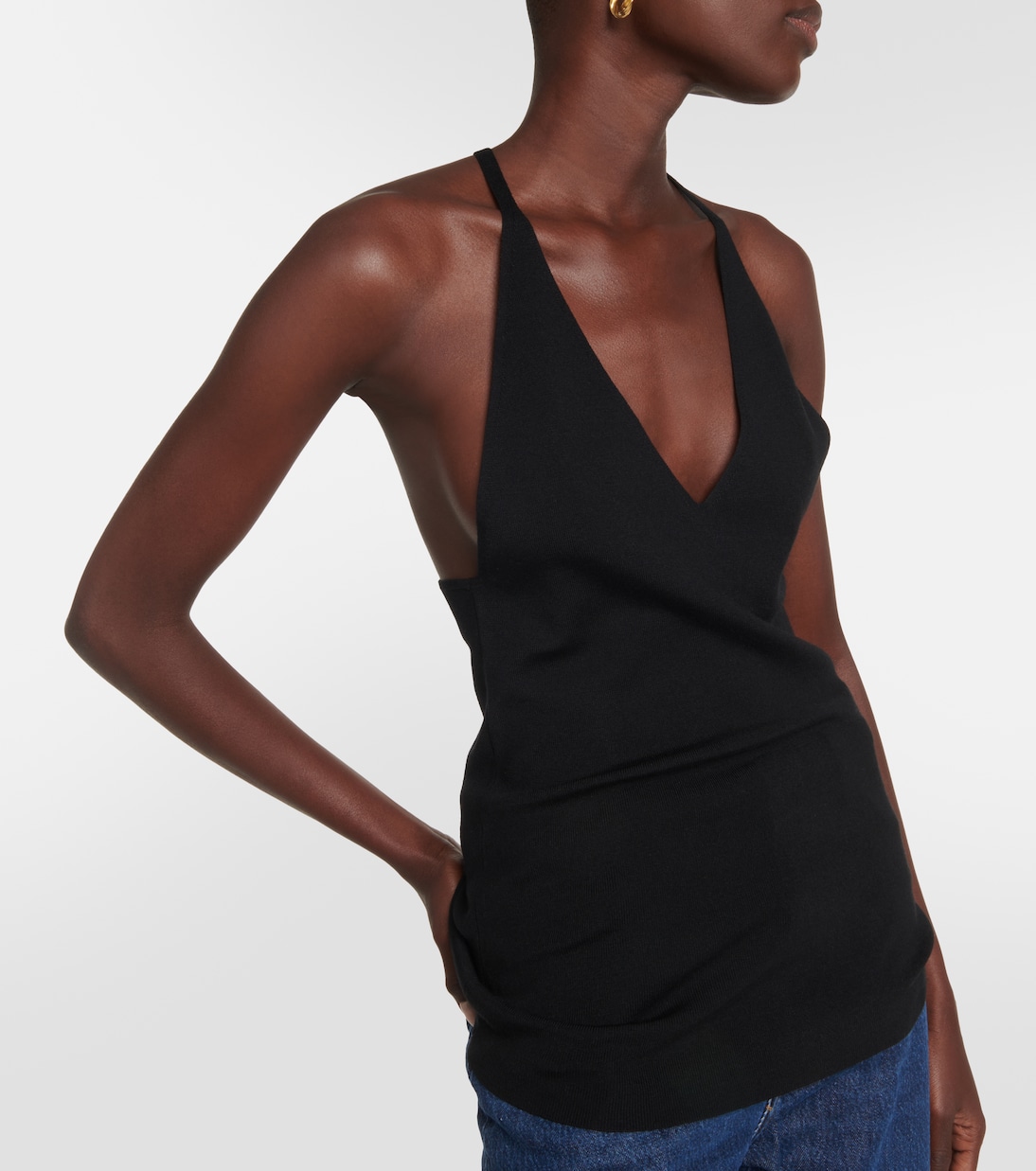 Wool and silk-blend top | Toteme