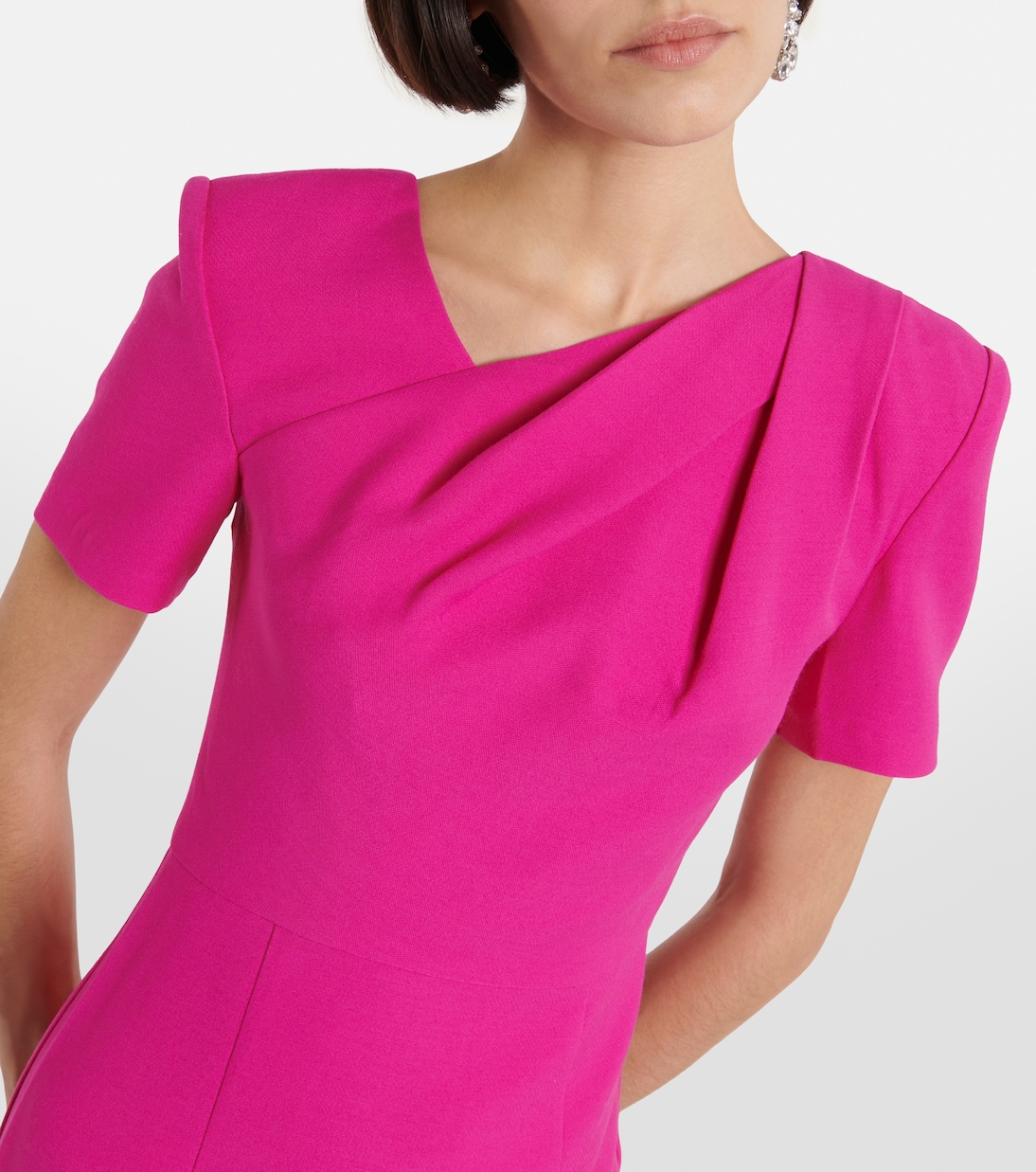 Wool and silk midi dress | Roland Mouret