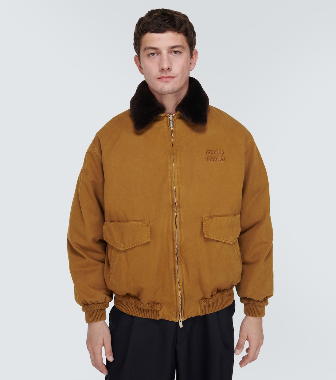 Gabardine jacket | Miu Miu