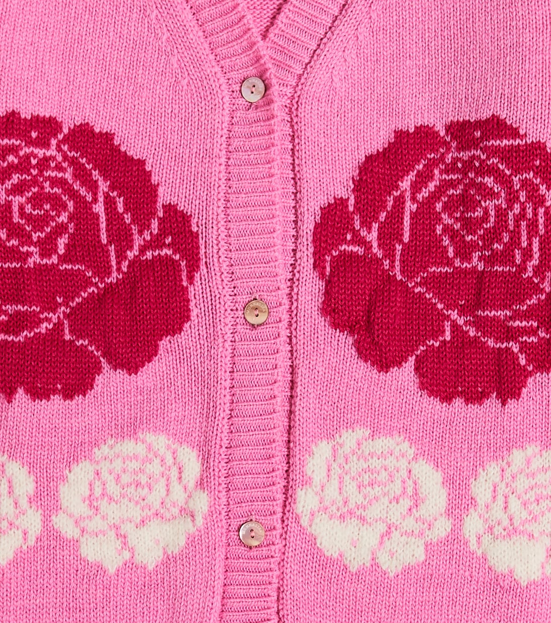 Cárdigan de lana floral | Monnalisa