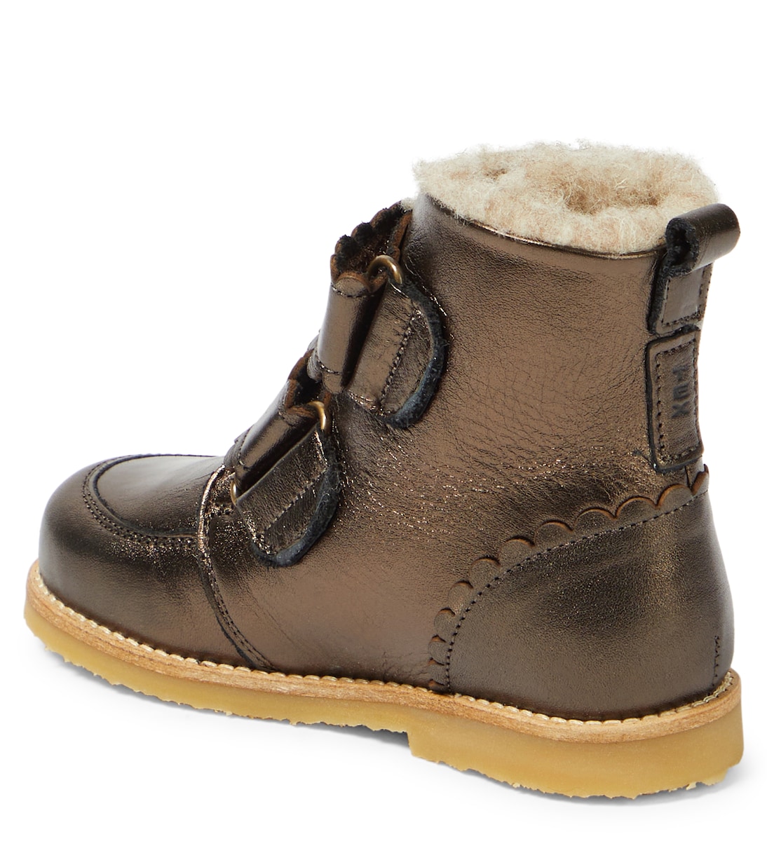 Schnürstiefel aus Leder mit Shearling | Petit Nord