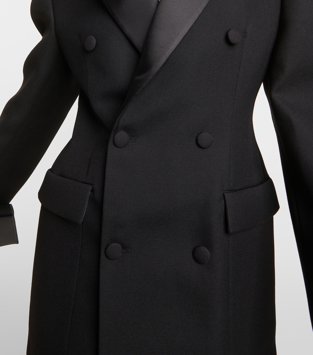 Vestido corto estilo blazer de lana | Wardrobe.NYC