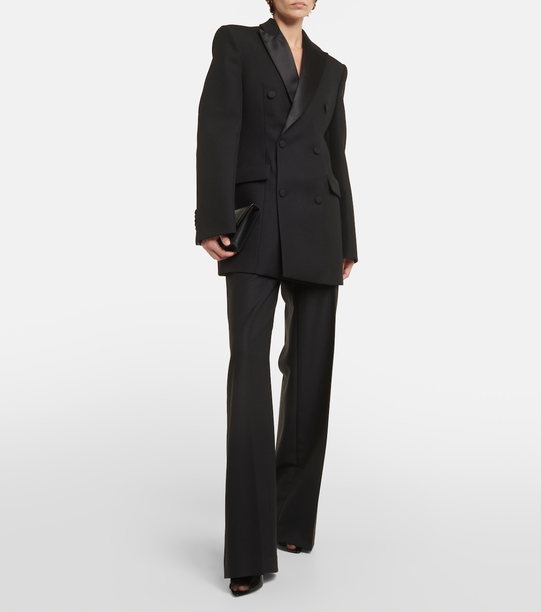 Vestido corto estilo blazer de lana | Wardrobe.NYC