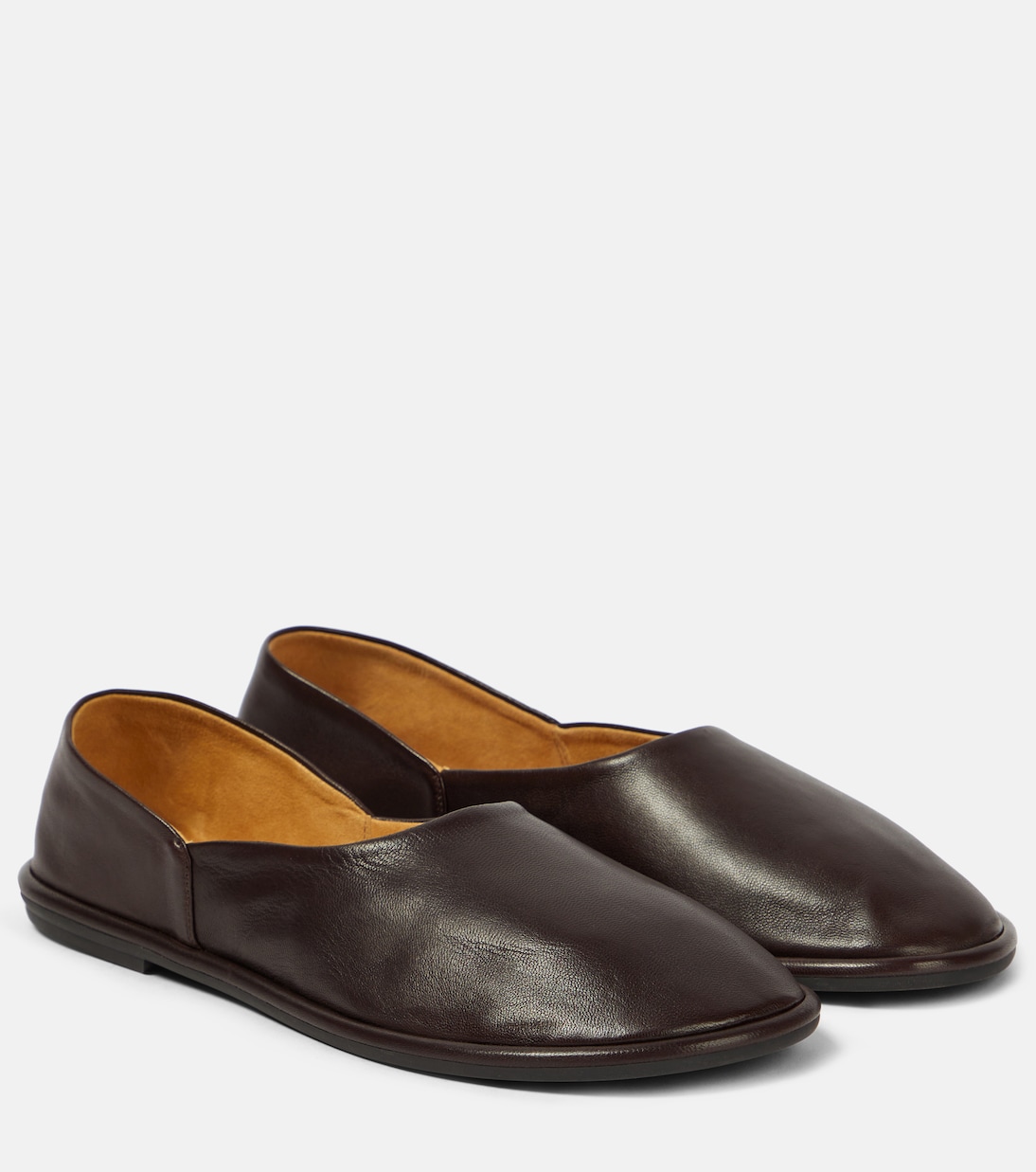 Leather flats on sale