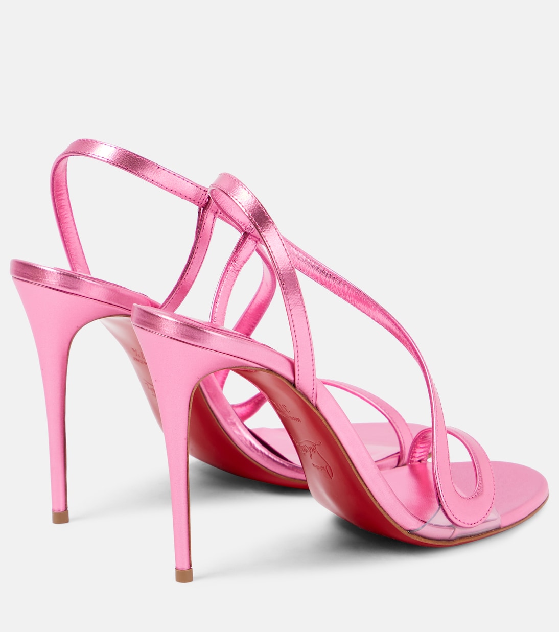 Sandalen Rosalie 100 aus Metallic-Leder | Christian Louboutin