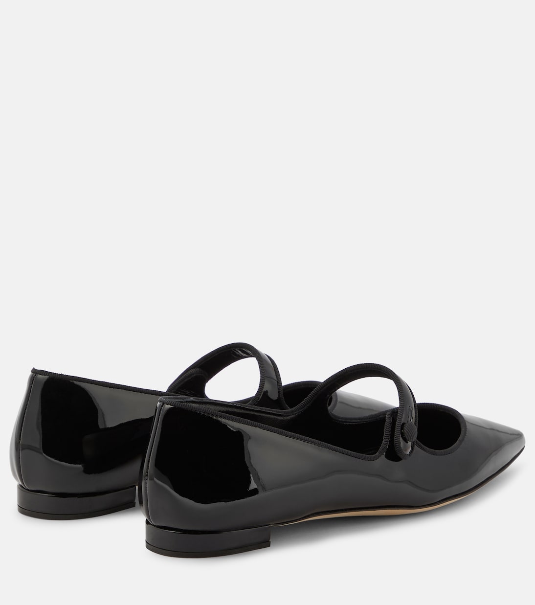 Ballerines Campari en cuir verni | Manolo Blahnik