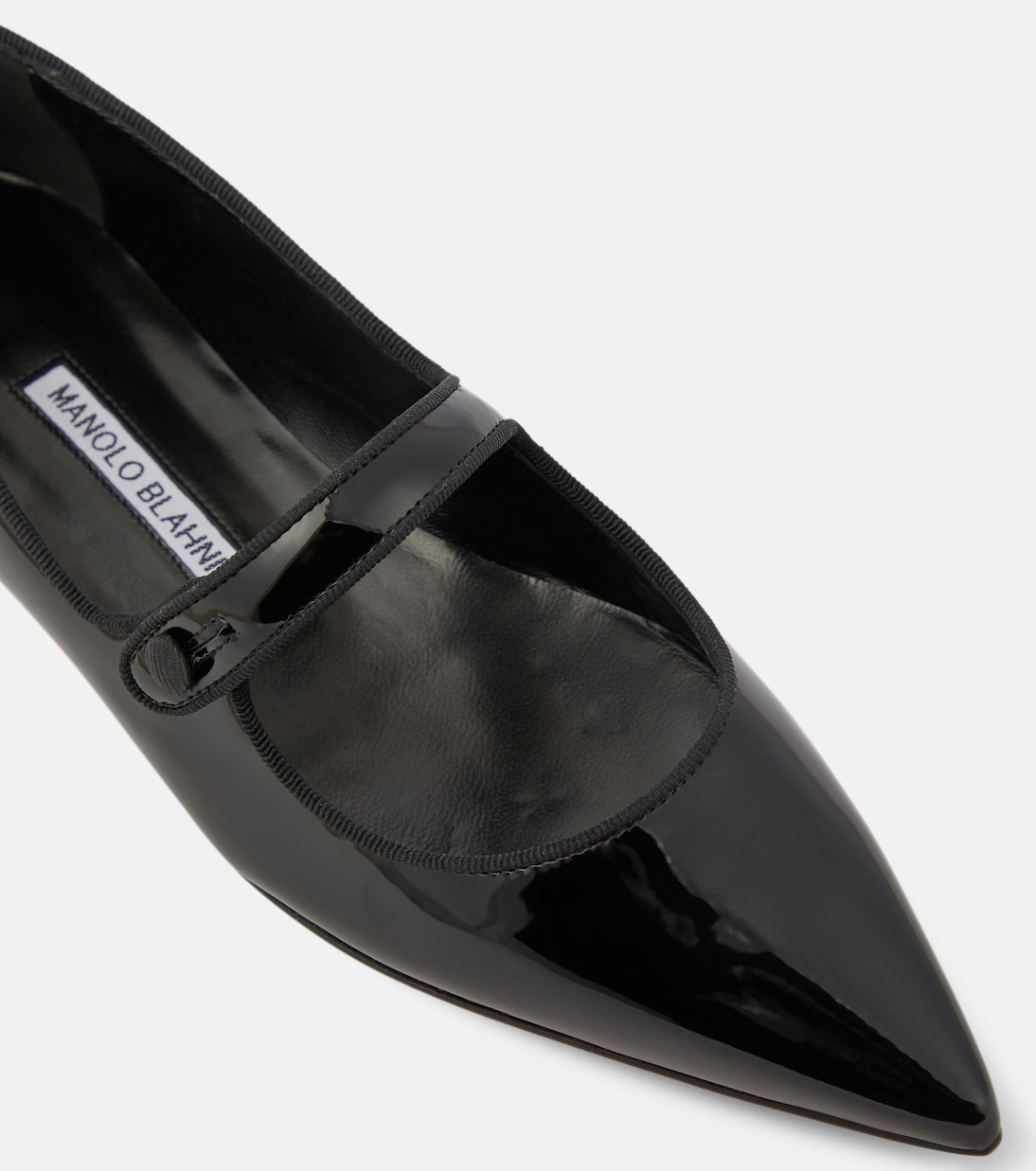 Ballerines Campari en cuir verni | Manolo Blahnik