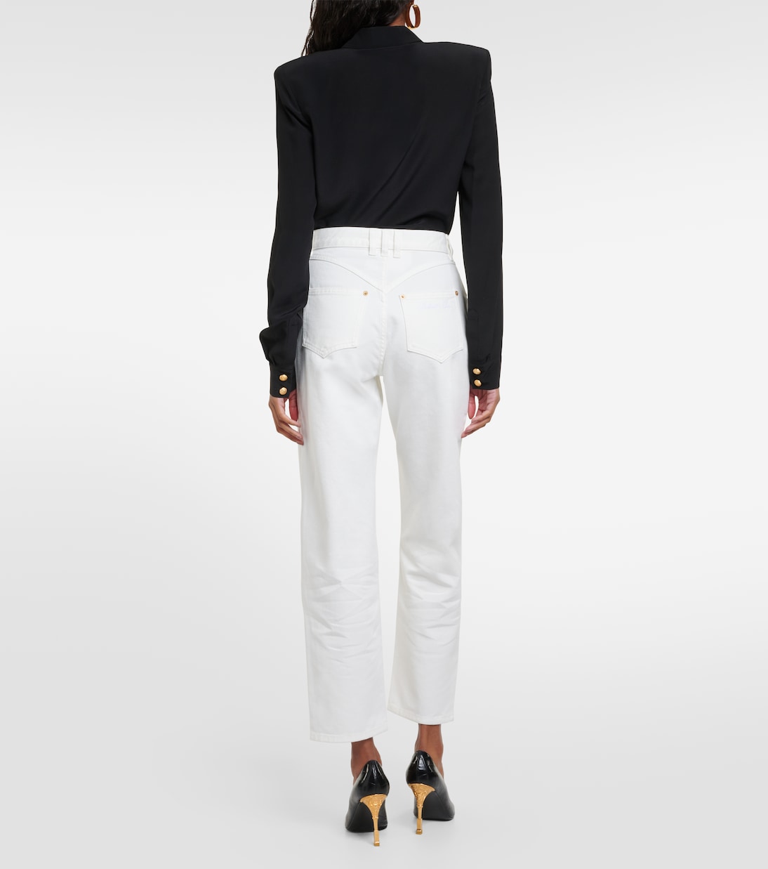 Jeans regular a vita alta | Balmain