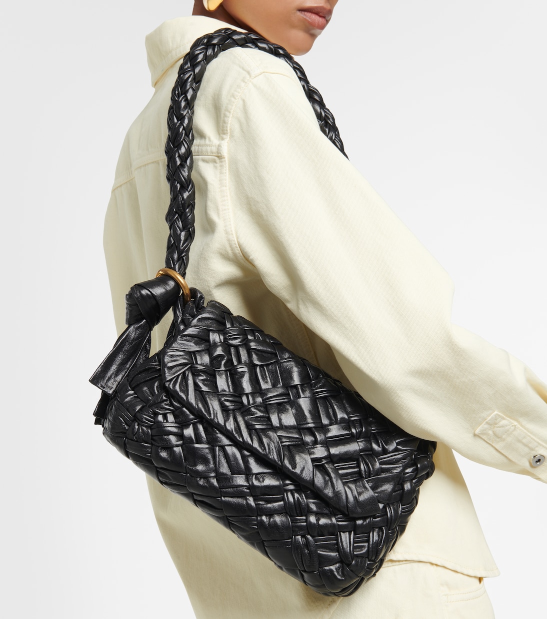 Sac Kalimero Città en cuir Intreccio  | Bottega Veneta